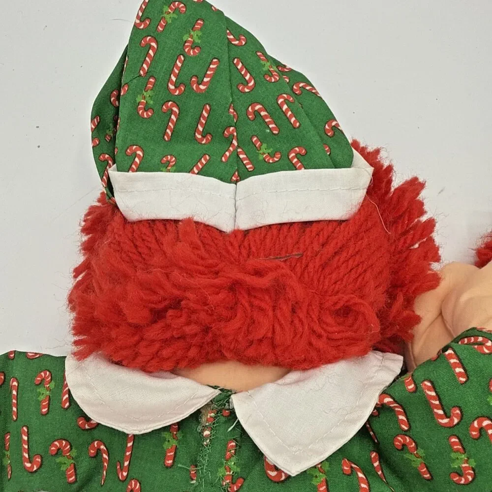 Vintage Playskool RAGGEDY ANN  & ANDY Christmas Theamed Stuffed Plush Dolls 13”